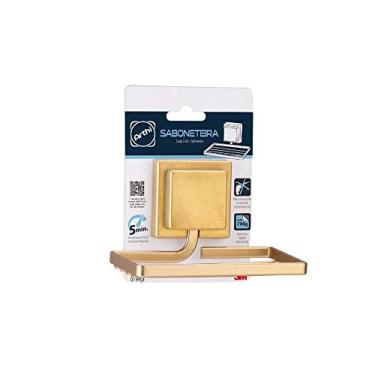 Imagem de Saboneteira em Piatina Linha Gold Arthi | Sofisticação para Seu Banheiro | Mater | Durabilidade Garantida | Fita 3M | Posicione e Fixe Onde Desejar