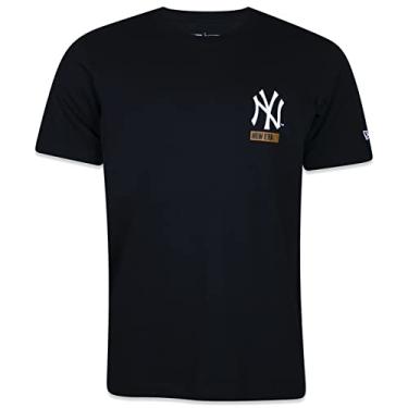 Imagem de Camiseta New Era Regular MLB New York Yankees Offline Survivor Manga Curta Preto Kaki