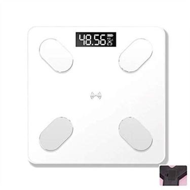 Imagem de balança de banheiro com display digital inteligente profissional bluetooth, adequada para balanças de banheiro em casa duráveis)