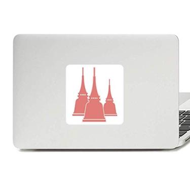 Imagem de Adesivo de vinil com ilustração de arte de arquitetura tradicional da Tailândia para laptop, decoração de PC