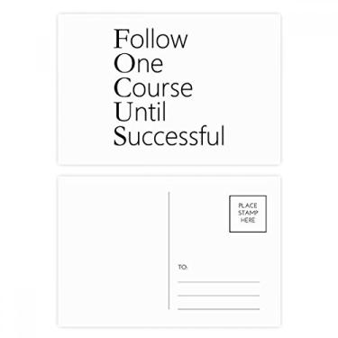 Imagem de Follow Successful Citation Conjunto de cartões postais de aniversário Cartão de agradecimento