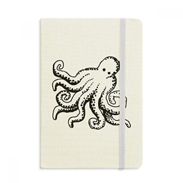 Imagem de Caderno de ilustração de desenho animado polvo Marine Life oficial de tecido rígido clássico diário