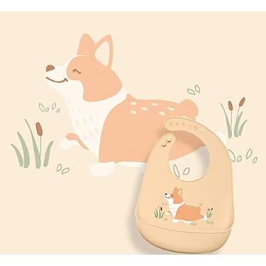 Imagem de Babador de Silicone Bichos KaBaby Cachorrinho, Kababy, Laranja