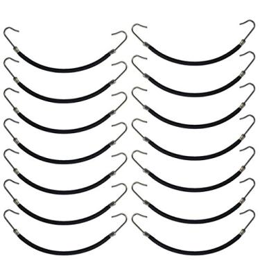 Imagem de Miayon, 24 peças, ganchos de rabo de cavalo, presilhas elásticas para cabelo, faixas de borracha, estilo de cabelo para mulheres e meninas, Preto
