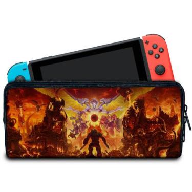 Imagem de Case Compatível Nintendo Switch Bolsa Estojo - Doom - Pop Arte Skins