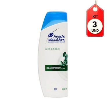 Imagem de Kit C/03 Head & Shoulders Anti Coceira Shampoo Anticaspa 200ml