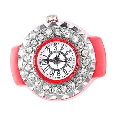 Imagem de SHERCHPRY 5 Unidades relógio de anel Relógio com bateria de botão presente masculino relógios masculinos anel masculino relogio digital relógio de dedo elástico círculo de dedo decorativo