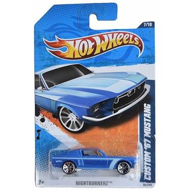 Imagem de Hot Wheels Custom '67 Mustang, Nightburnerz 7/10 [Blue] 95/246