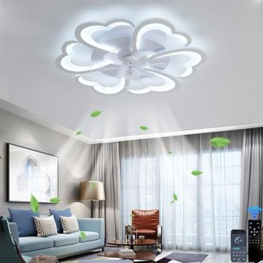 Imagem de Luz silenciosa com ventilador e controle remoto APP Lustre com ventilador Ventiladores...