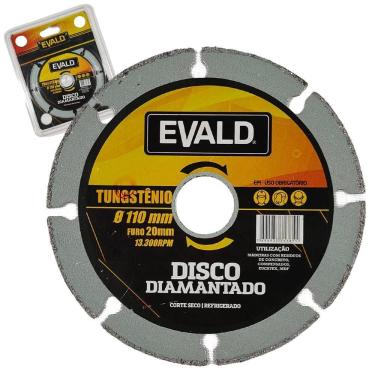 Imagem de Disco de Corte Diamantado Tungstênio 4 POL 10009 EVALD