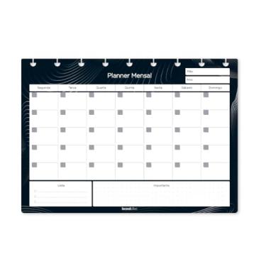 Imagem de Refil Caderno De Disco iscool Planner Mensal Classic Médio Grafite