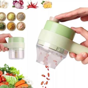 Imagem de Processador Elétrico Cortador E Fatiador De Legumes Usb - Topchef