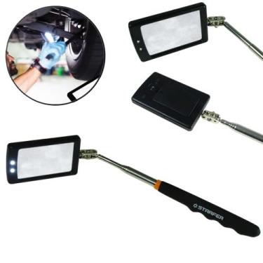 Imagem de Espelho de Inspeção Telescópico com LED 280 a 870 mm Ferramenta para V