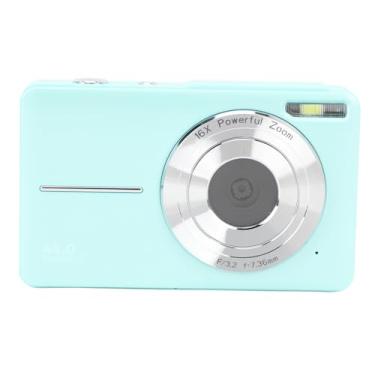 Imagem de Câmera Pequena Portátil, Iluminação Flash de Câmera Digital 1080P 44MP Anti-vibração para Estudantes Adolescentes (Verde)