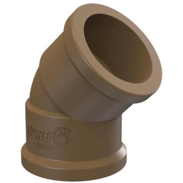 Imagem de Joelho 45 graus soldavel 1 1/2" ou 50mm pvc água fria tigre