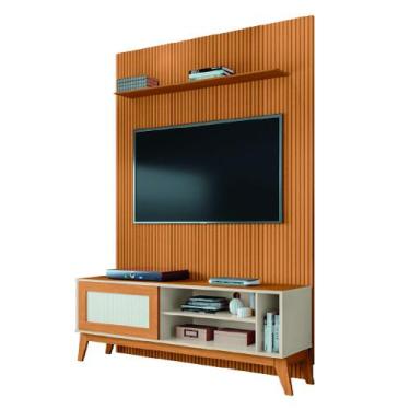 Imagem de Rack Bancada Caribe Com Painel Para TV Até 55 Polegadas 1,35m Egeo Ced