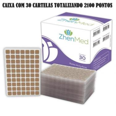 Imagem de Ponto Auriculoterapia Inox Auricular C/ Micropore Caixa 30 cartelas - 