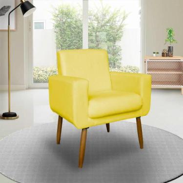 Imagem de Poltrona Decorativa Annita sala escritório - me, amarelo