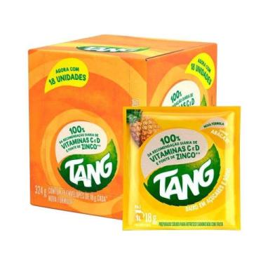 Imagem de Refresco em Pó Tang Abacaxi 18g - Caixa com 18 Unidades
