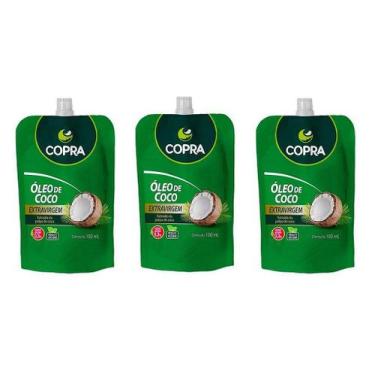 Imagem de Kit 3uni Óleo de Coco Extravirgem 100ml pouch - Copra