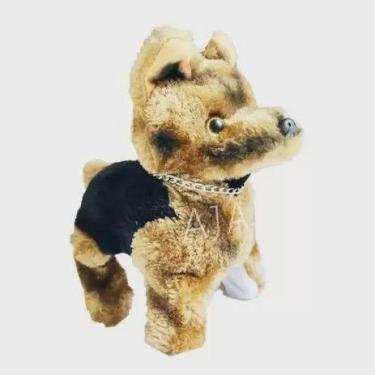 Imagem de Cachorro Pelúcia Police Dog a Pilha Anda Pula Cambalhota Late. - Toy K