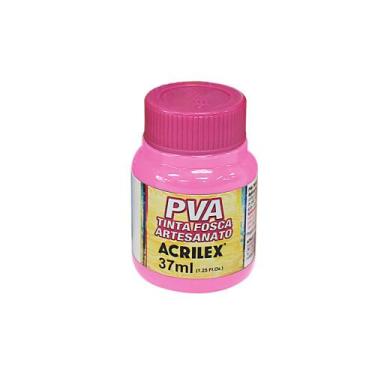 Imagem de Tinta Pva Fosca Acrilex 37ml para Artesanato Cores Diversas, Rosa