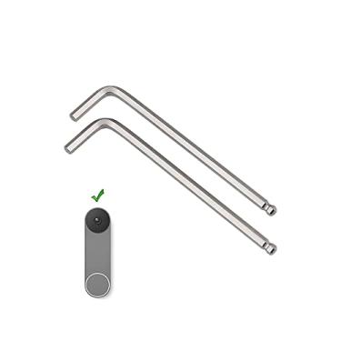 Imagem de OYOCAM Chave de fenda de substituição para ferramentas de campainha compatível com campainha Google Nest - campainha de vídeo com fio, chave hexagonal premium, chave Allen em forma de L, ferramenta de