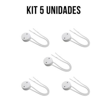 Imagem de KIT 5 Soquetes Rabicho Lâmpada T8 LED Fluorescente Tubular - LED Force