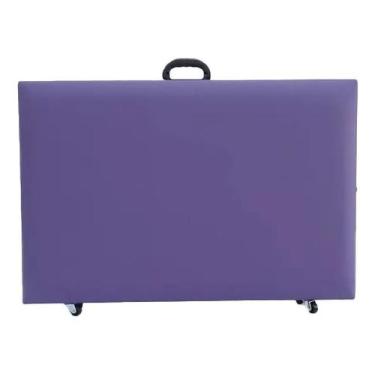 Imagem de Maca dobrável portátil ROXA Premium - Estética/Tatuagem/Cílios/Massage