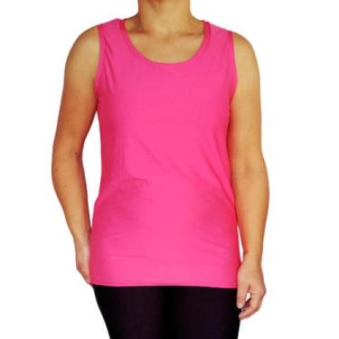 Imagem de Camiseta Feminina Regata Básica Lisa Suplex Light Pp ao Plus Size - SE