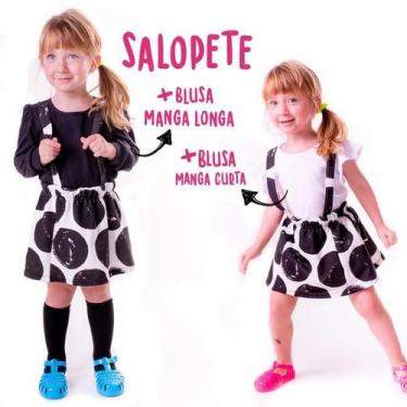 Imagem de Salopete Moletom "Poá" - Saia de Filó, 1