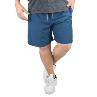 Imagem de Short Bermuda Tactel Elastano Extra Grande Plus size Liso - Genérico, 