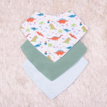 Imagem de Kit 03 babadores infantil (Tipo bandana) - várias estampas - Era uma v
