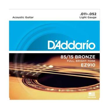 Imagem de Encordoamento Para Violão D'ddario Aço EZ910 .011 - D'ADDARIO