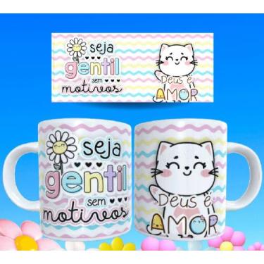 Imagem de Caneca gospel frases religiosas versículos bíblicos motivacionais 101 