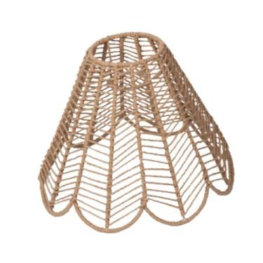 Imagem de Bothyi Luminária pendente abajur de imitação de rattan, abajur para restaurante
