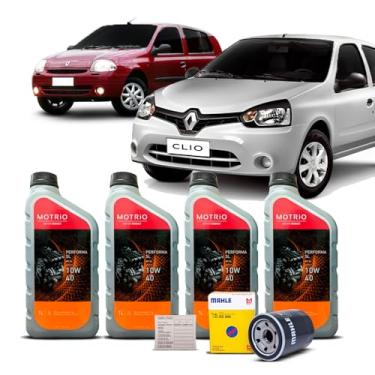 Imagem de Kit Troca de Oleo 10w40 e Filtro Clio 1.0 16v 1999 Até 2016