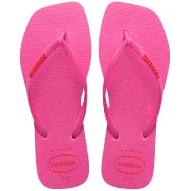 Imagem de Havaianas - Chinelo Havaianas Slim Square Logo Pop Up Rosa Flux