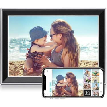 Imagem de Porta-retratos digital Atatat 10,1" WiFi com 32 GB de armazenamento