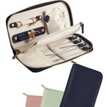 Imagem de Estojo Organizador de Jóias de Viagem FEMIECHO - Tangle-Free Black