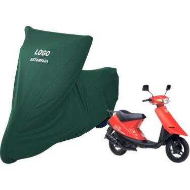 Imagem de Capa Tecido Helanca Anti Risco Para Moto Suzuki Ae 50 cc - Mz, Verde
