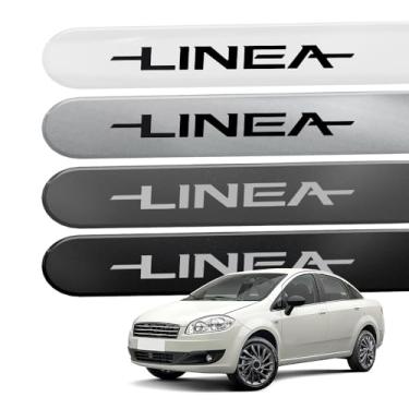 Imagem de Friso Lateral Porta para Linea 2009 a 2016 (REDONDO, PRETO VULCANO)