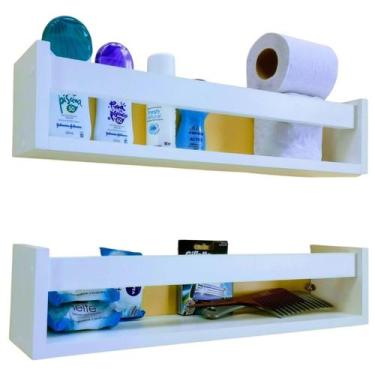 Imagem de Prateleira De Banheiro Porta Xampu Nicho organizador de Lavabo 40cm - 