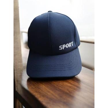 Imagem de O Boné Preto , DryFit Esportivo Logo Bordada  Ajustável - Generica