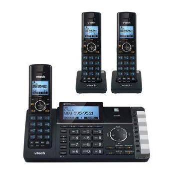 Imagem de Telefone sem fio VTech DS6251-3 DECT 6.0 2 linhas com atendimento