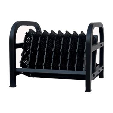 Imagem de Workington Estação de carregamento escolar com 8 dispositivos para iPad, Chromebooks, tablets e laptops, computador com filtro de energia incluído, montagem necessária, 1004 preto