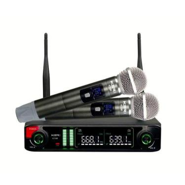 Imagem de Microfone Sem Fio Duplo Profissional Ksr Pro Kt05m 96 Canais