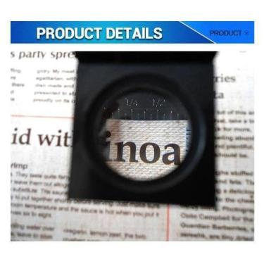 Imagem de Lupa Conta-Fio Escala De 0-15 Mm E Ampliação 8X Plástico - Bdg, Preto