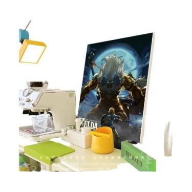 Imagem de Kawaii Zeldas Tears of the King Anime Poster DIY Adesivo Whitepaper Pa