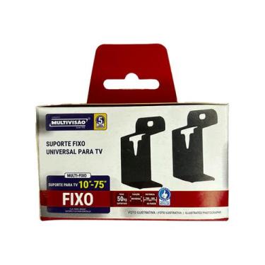 Imagem de Suporte Tv Ate 75 Polegadas Televisão Todas Fixo Pr - Multivisão